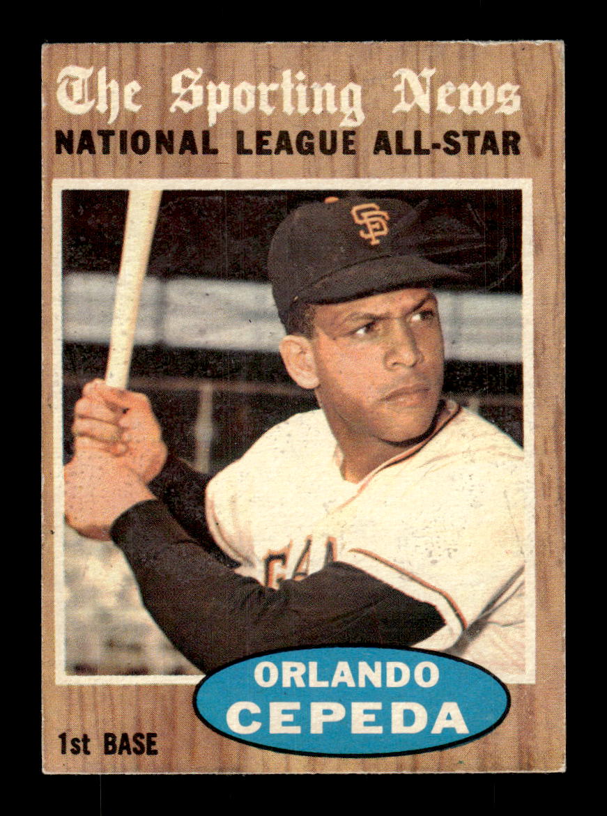 1962 Topps #390 Orlando Cepeda San Francisco Giants EX CS26015161-14qxy3