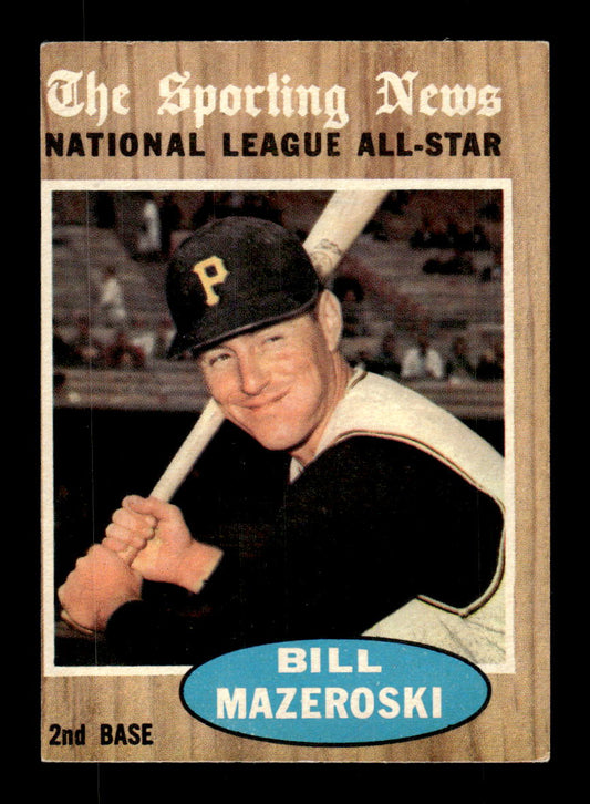 1962 Topps #391 Bill Mazeroski Pittsburgh Pirates EX CS26015162