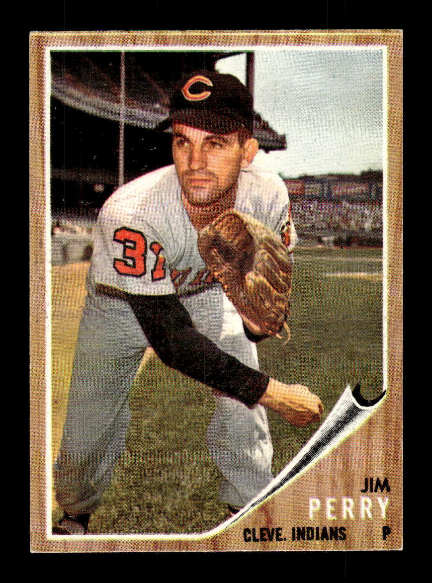 1962 Topps #405 Jim Perry Cleveland Indians EX CS26015169