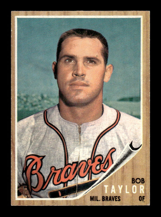 1962 Topps #406 Bob Taylor Milwaukee Braves EX CS26015170