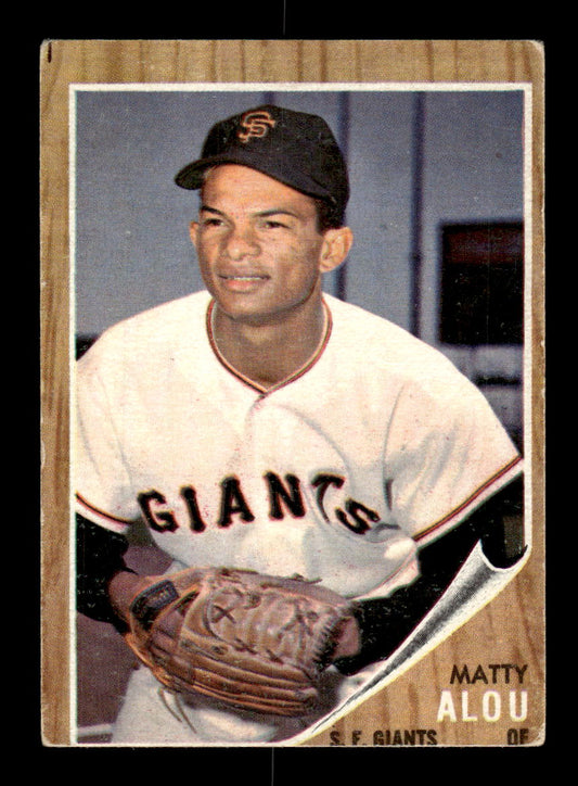 1962 Topps #413 Matty Alou San Francisco Giants EX CS26015175