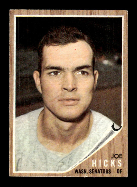 1962 Topps #428 Joe Hicks Washington Senators EX CS26015187