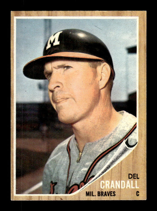1962 Topps #443 Del Crandall Milwaukee Braves EX CS26015201