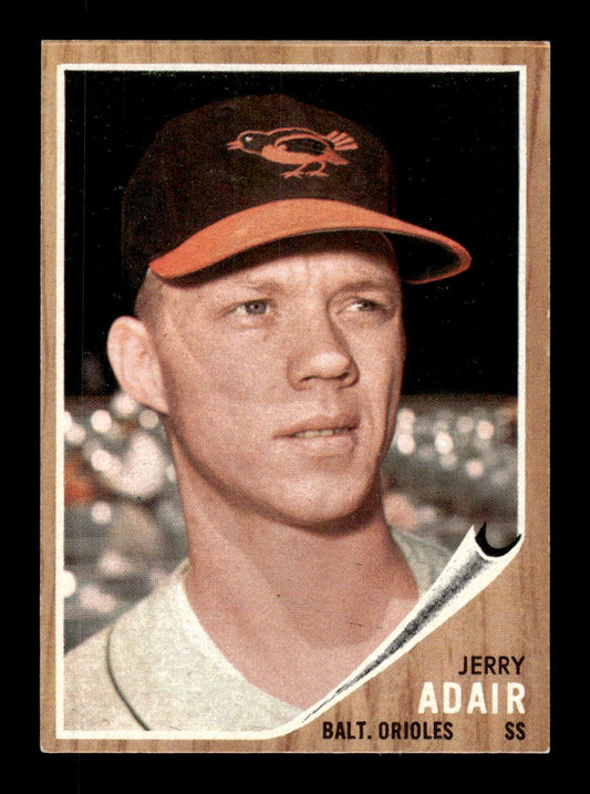 1962 Topps #449 Jerry Adair Baltimore Orioles EX CS26015207