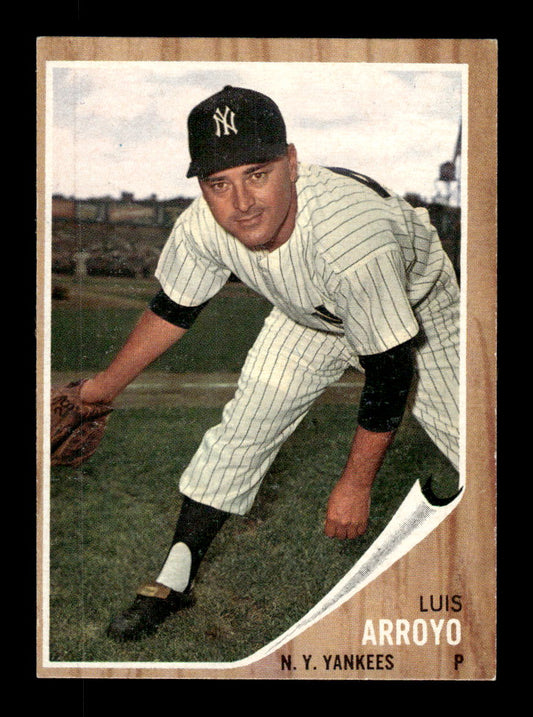 1962 Topps #455 Luis Arroyo New York Yankees EX CS26015212