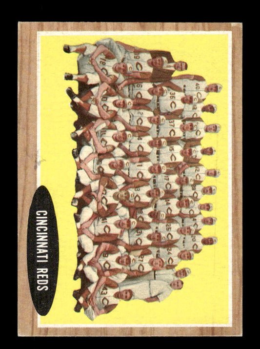 1962 Topps #465 Cincinnati Reds Cincinnati Reds EX CS26015221
