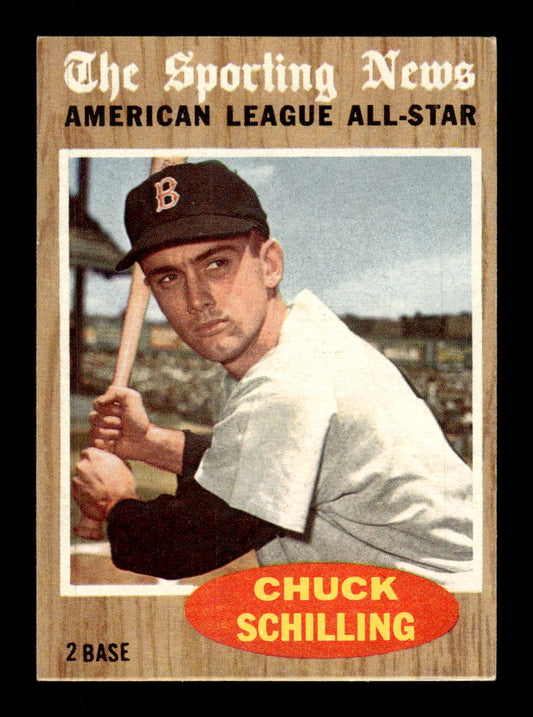 1962 Topps #467 Chuck Schilling Boston Red Sox EX CS26015223