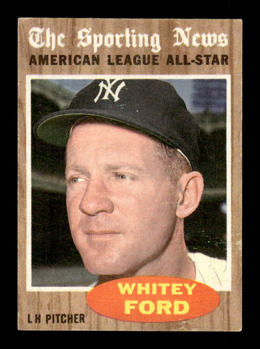 1962 Topps #475 Whitey Ford New York Yankees EX CS26015229