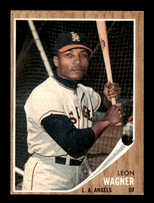1962 Topps #491 Leon Wagner Los Angeles Angels EX CS26015240