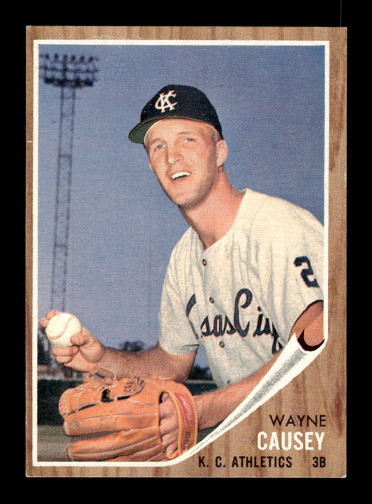1962 Topps #496 Wayne Causey Kansas City Athletics EX CS26015245