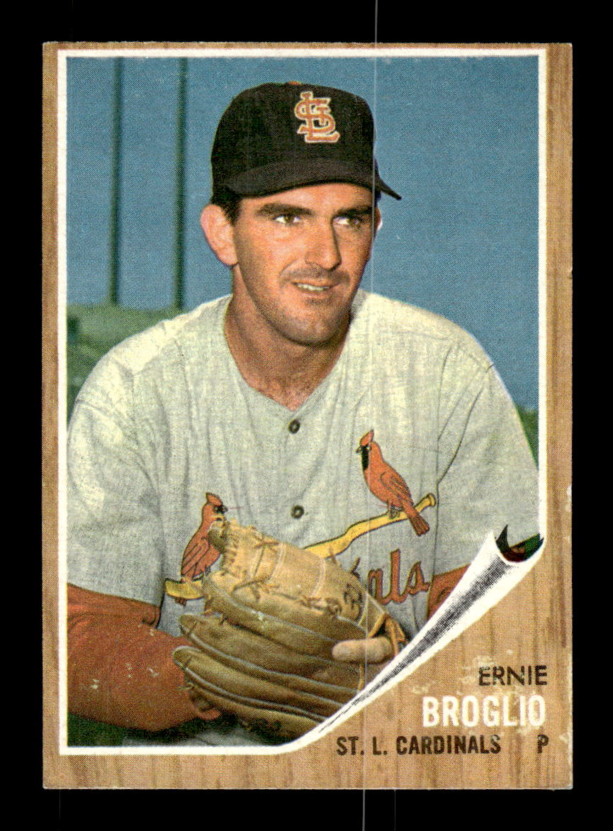 1962 Topps #507 Ernie Broglio St. Louis Cardinals EX CS26015254