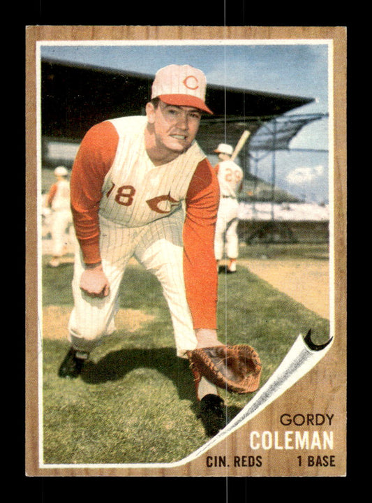 1962 Topps #508 Gordy Coleman Cincinnati Reds EX CS26015255
