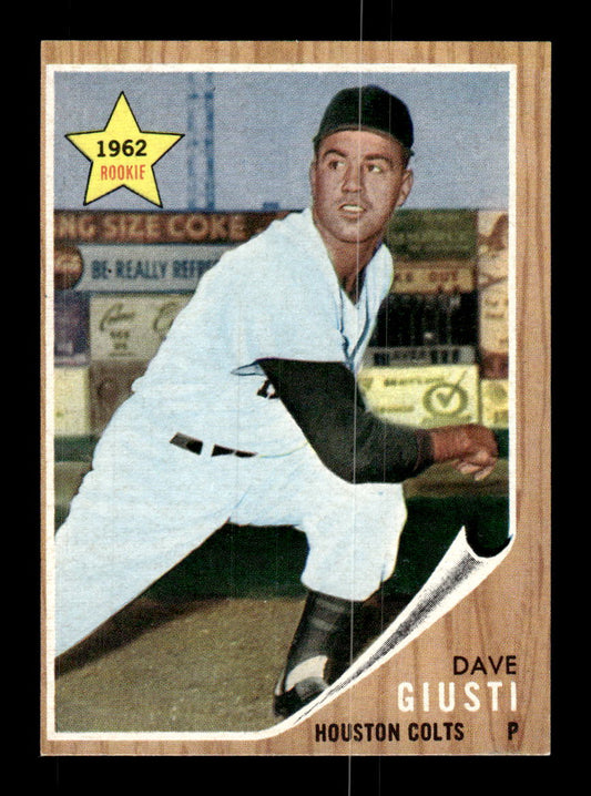1962 Topps #509 Dave Giusti Houston Colt .45s EX CS26015256