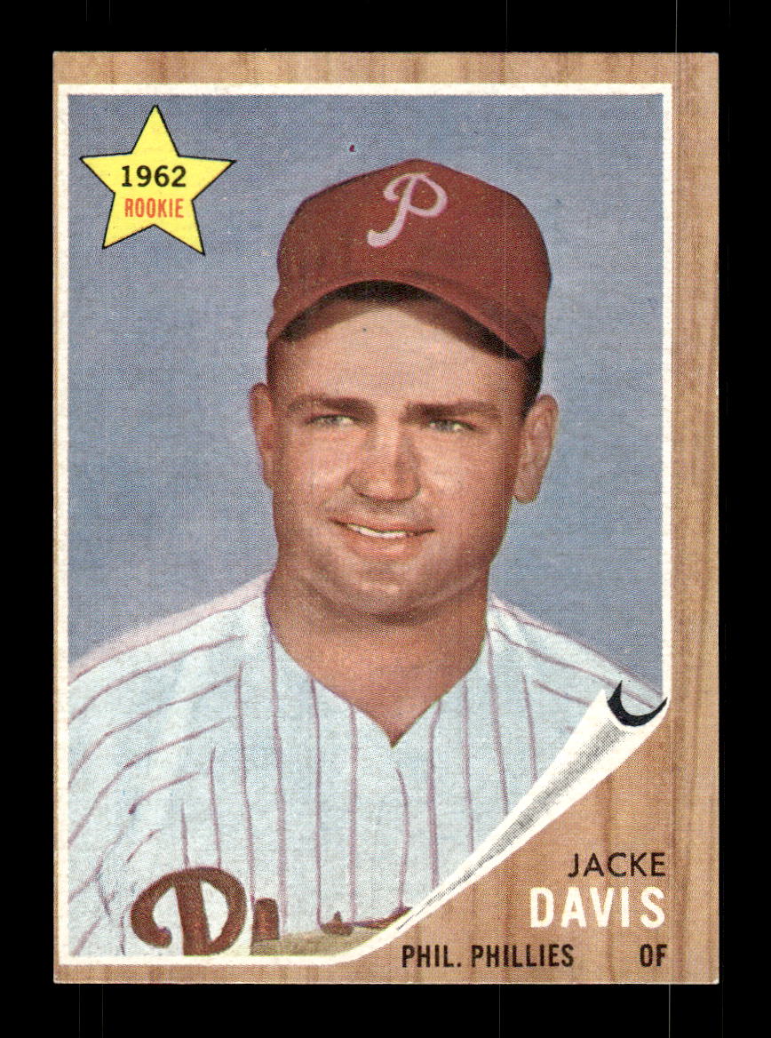 1962 Topps #521 Jacke Davis Philadelphia Phillies EX CS26015267