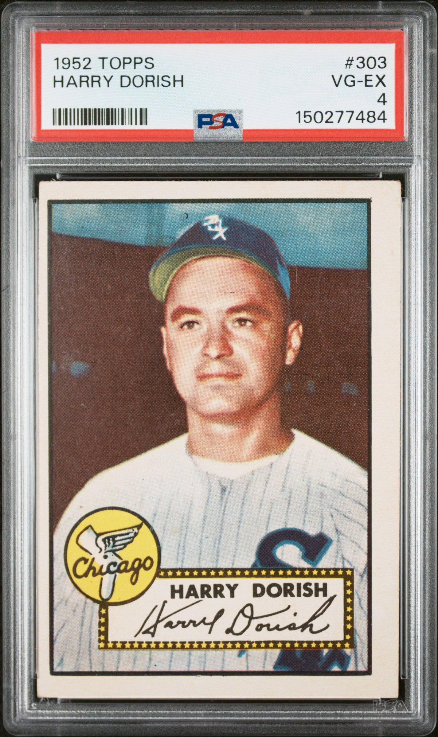 1952 Topps #303 Harry Dorish PSA 4 SN 150277484