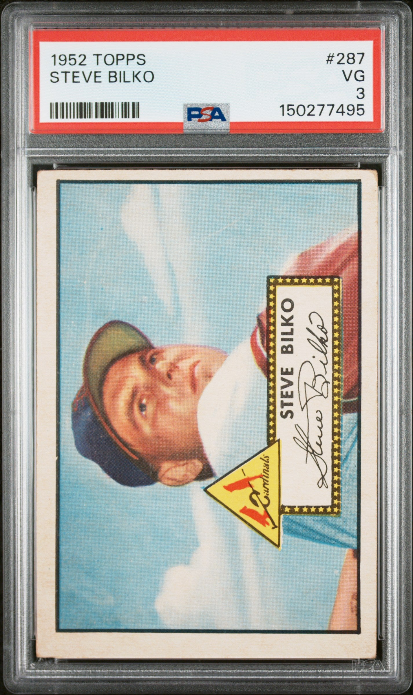 1952 Topps #287 Steve Bilko PSA 3 SN 150277495