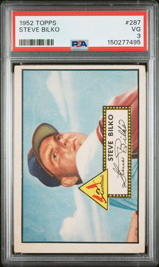 1952 Topps #287 Steve Bilko PSA 3 SN 150277495