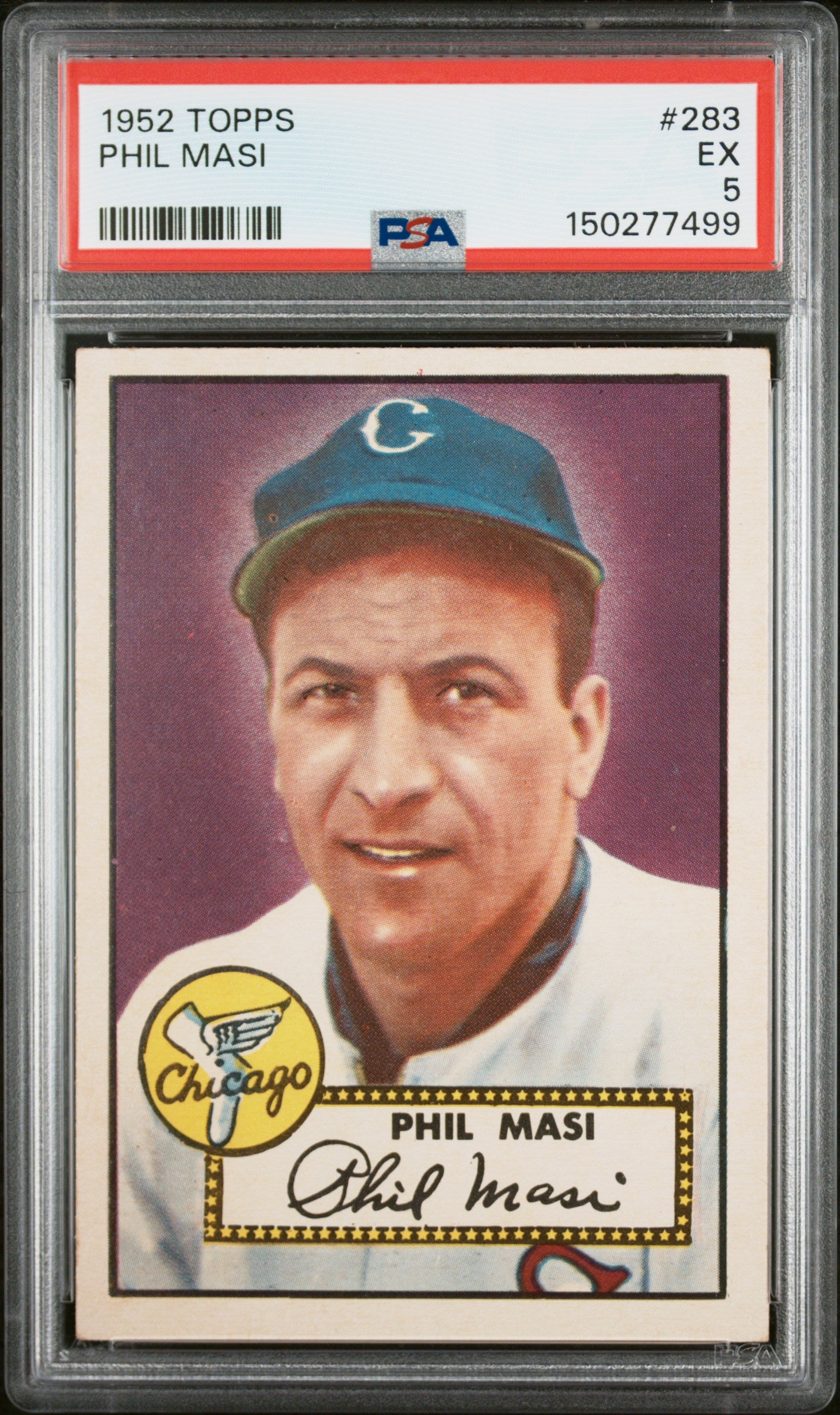 1952 Topps #283 Phil Masi PSA 5 SN 150277499