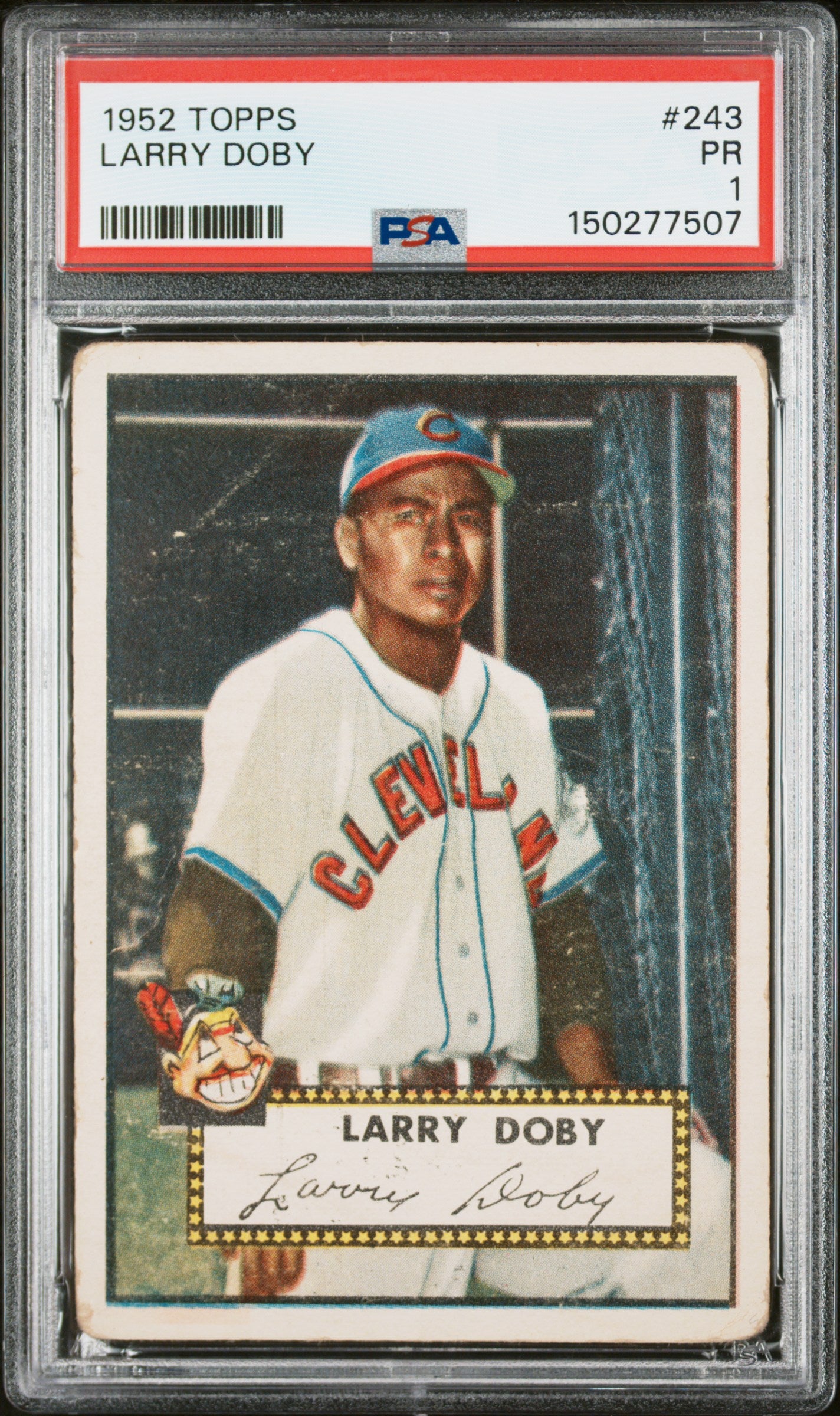 1952 Topps #243 Larry Doby PSA 1 SN 150277507