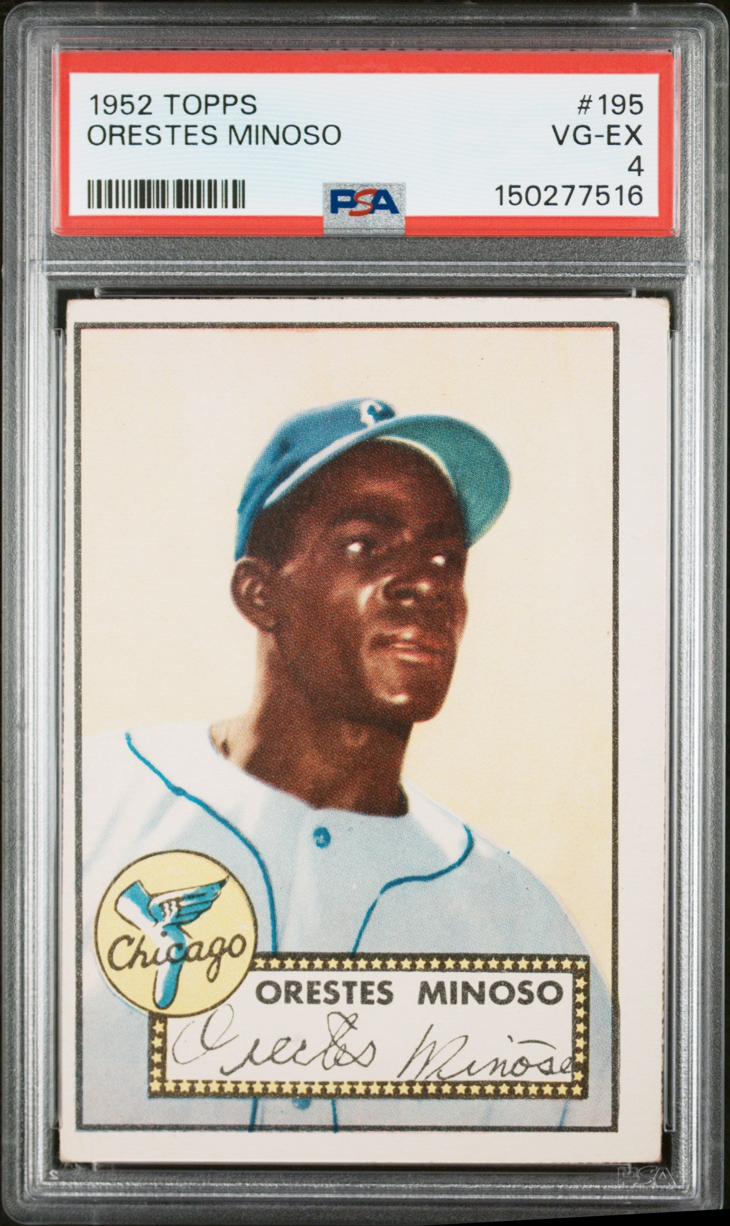 1952 Topps #195 Orestes Minoso PSA 4 SN 150277516