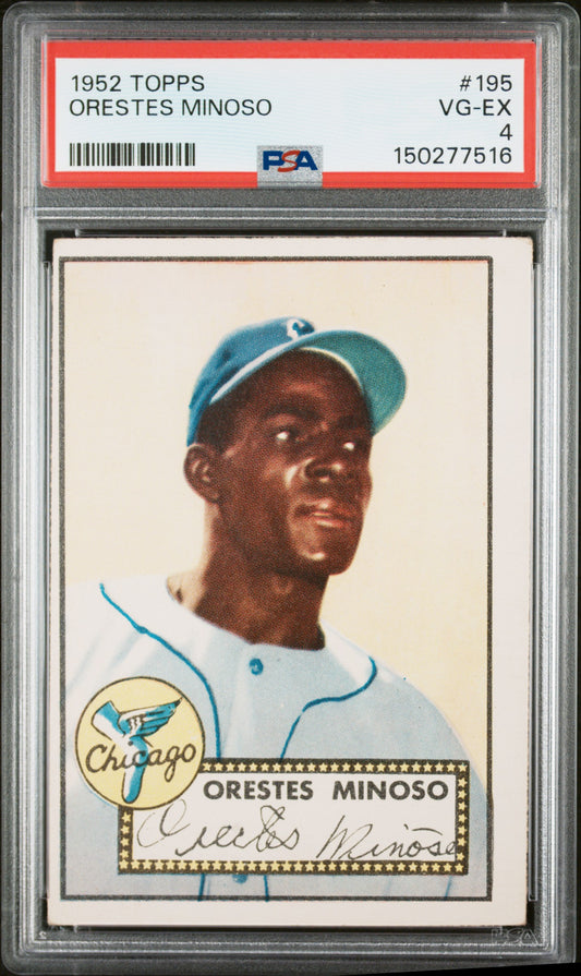 1952 Topps #195 Orestes Minoso PSA 4 SN 150277516