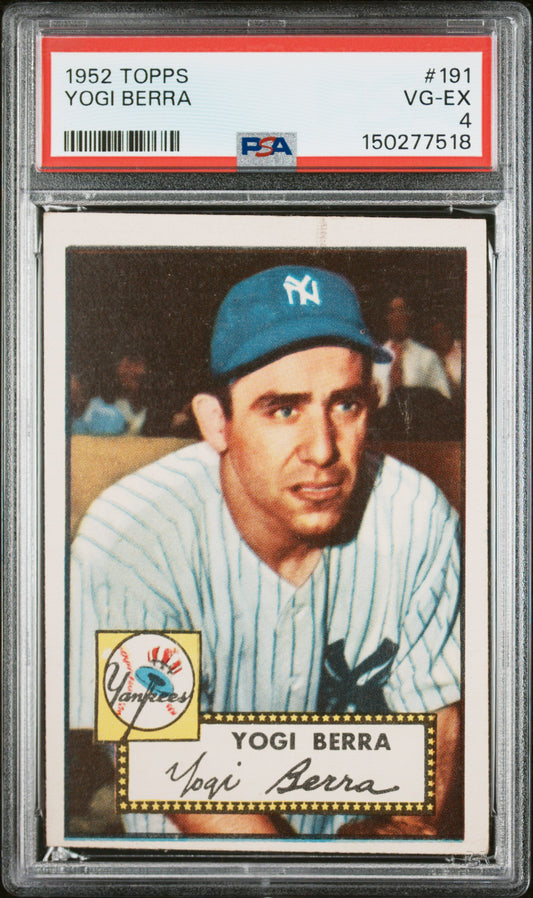 1952 Topps #191 Yogi Berra PSA 4 SN 150277518