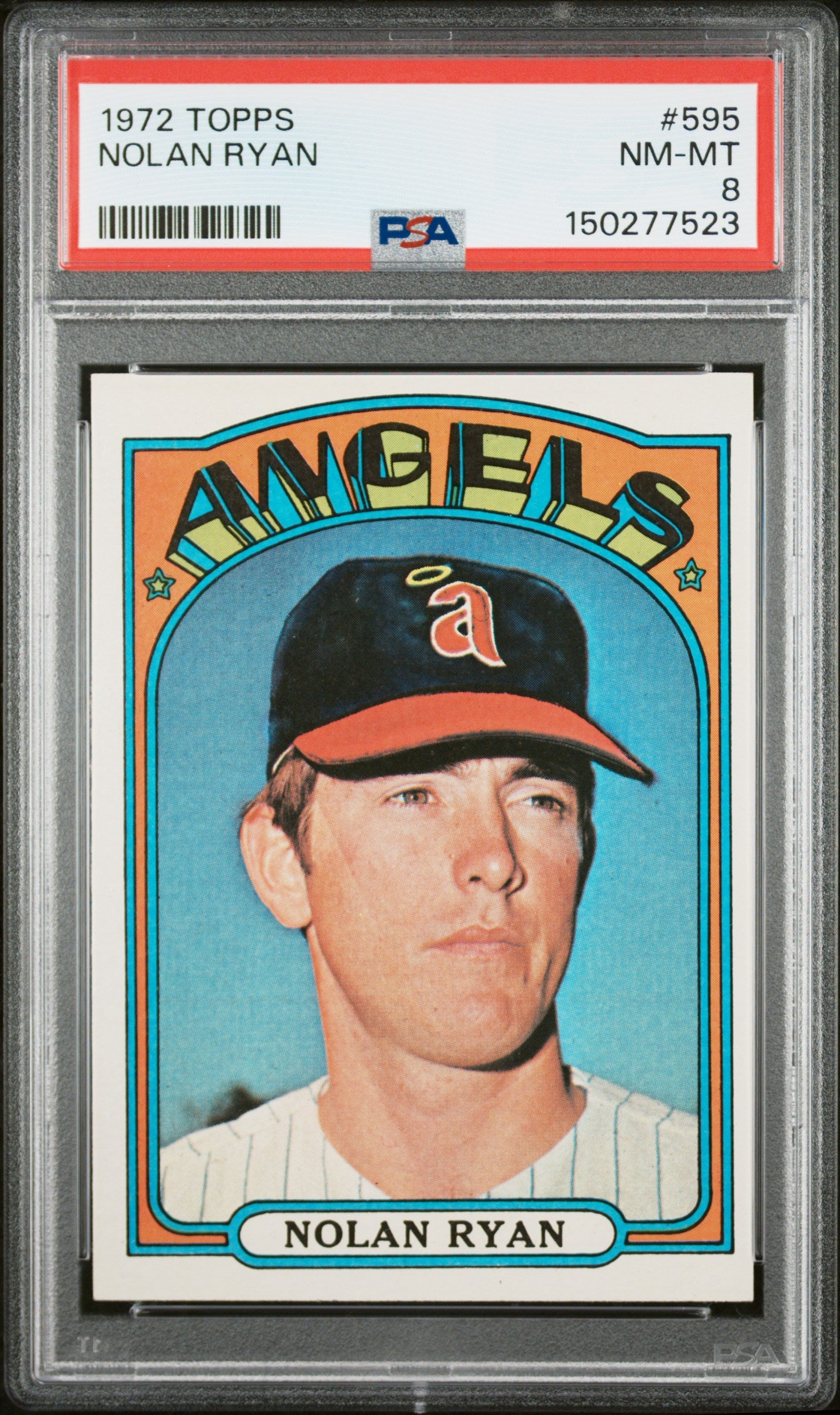1972 Topps #595 Nolan Ryan PSA 8 SN 150277523