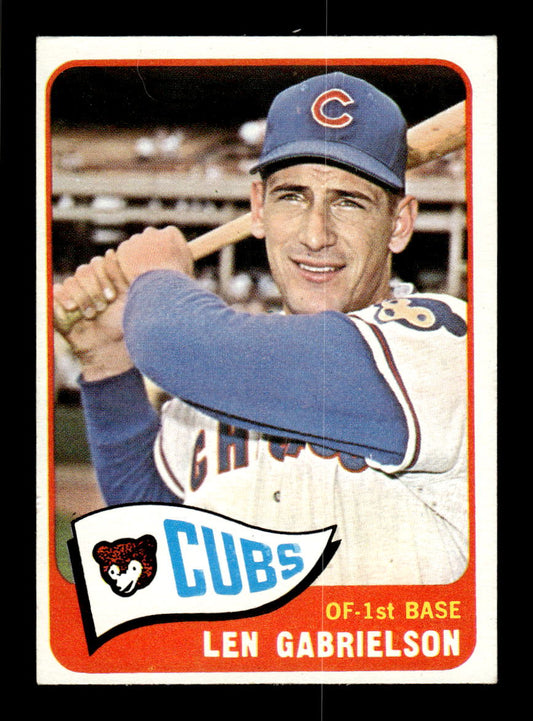 1965 Topps #14 Len Gabrielson Chicago Cubs EXMT CS26015315