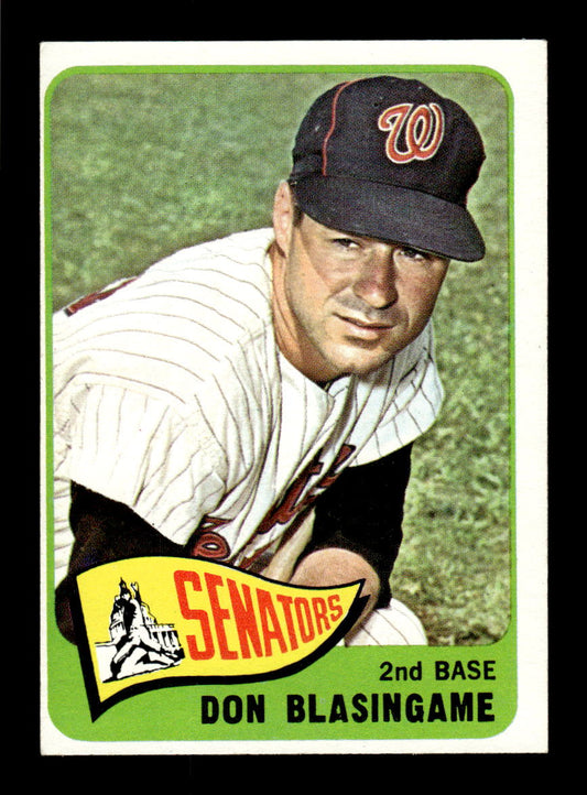 1965 Topps #21 Don Blasingame Washington Senators EXMT CS26015321