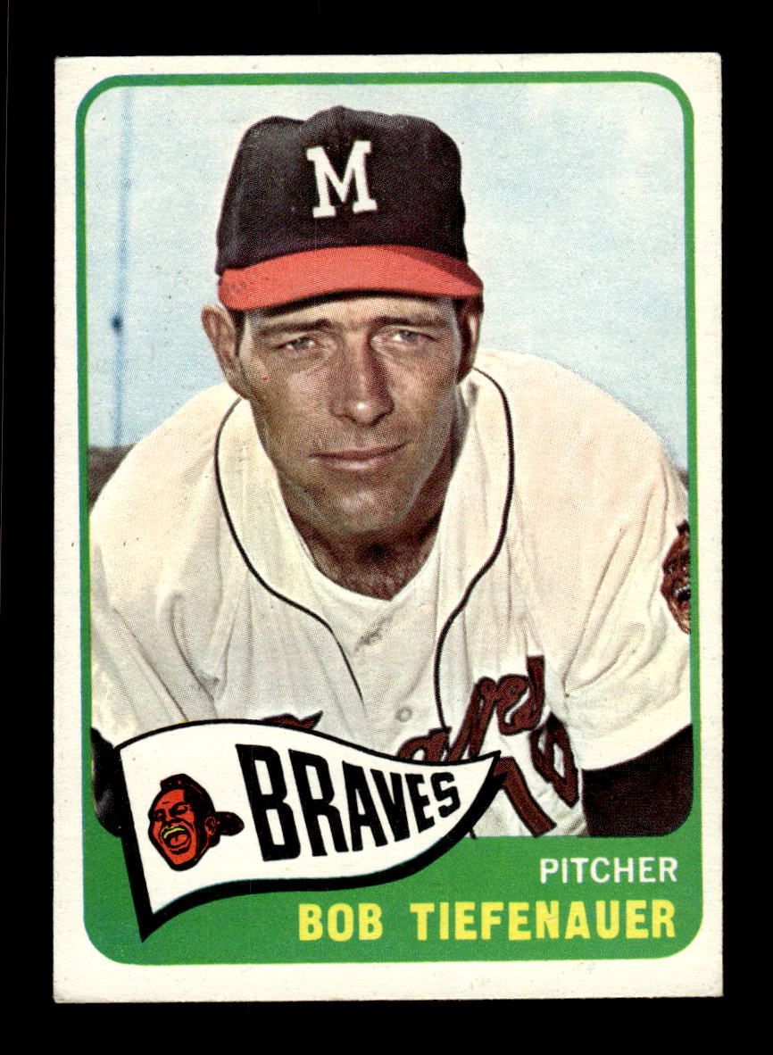 1965 Topps #23 Bob Tiefenauer Milwaukee Braves EXMT CS26015323