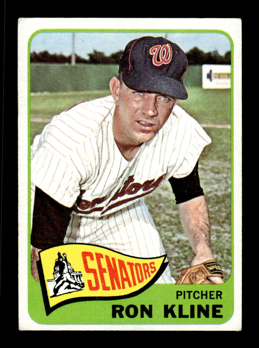 1965 Topps #56 Ron Kline Washington Senators EXMT CS26015354
