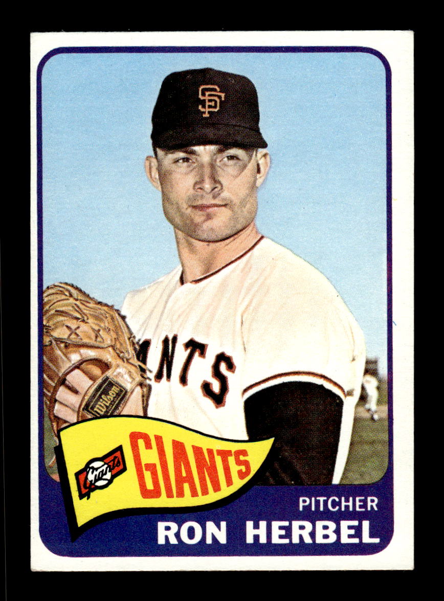 1965 Topps #84 Ron Herbel San Francisco Giants EXMT CS26015378