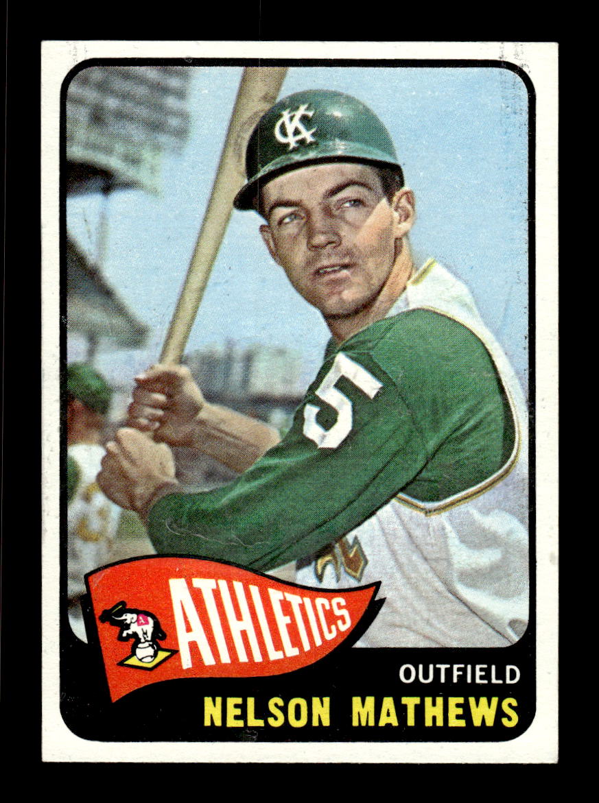1965 Topps #87 Nelson Mathews Kansas City Athletics EXMT CS26015381