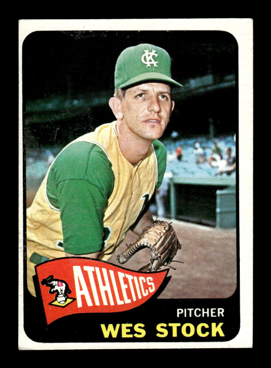 1965 Topps #117 Wes Stock Kansas City Athletics EXMT CS26015407