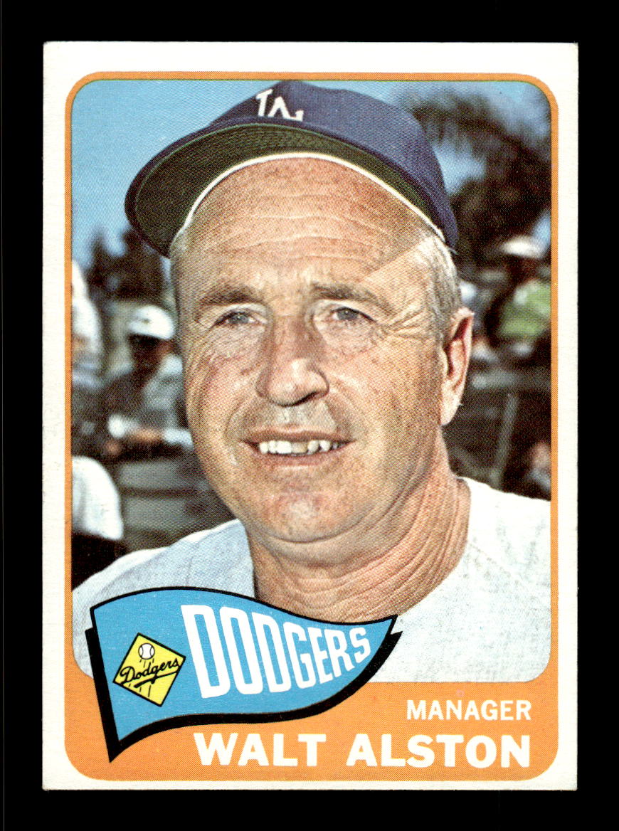 1965 Topps #217 Walt Alston Los Angeles Dodgers EXMT CS26015482