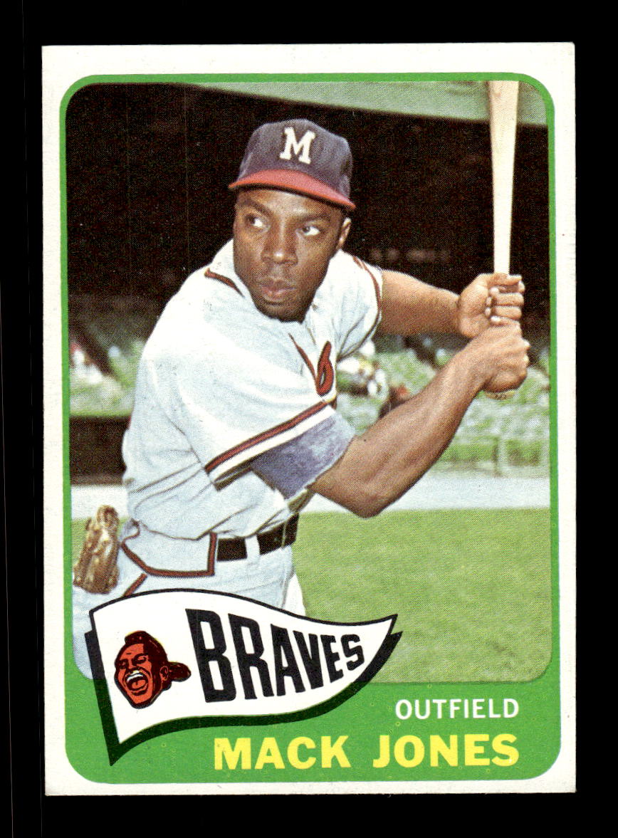 1965 Topps #241 Mack Jones Milwaukee Braves EXMT CS26015502