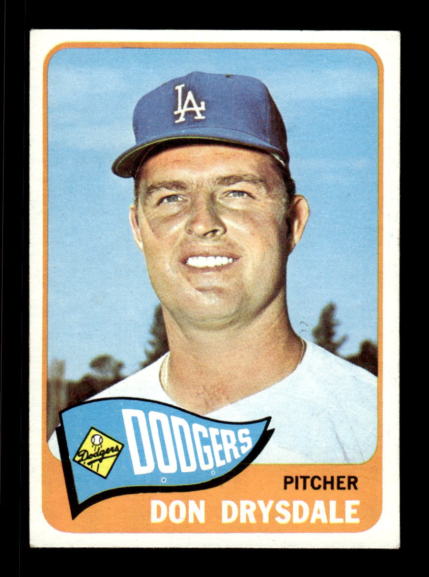 1965 Topps #260 Don Drysdale Los Angeles Dodgers VG CS26015517