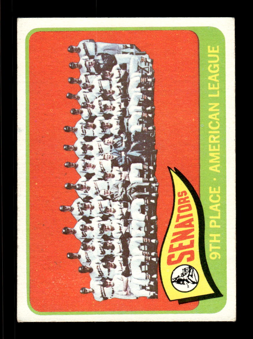 1965 Topps #267 Washington Senators  EXMT CS26015523