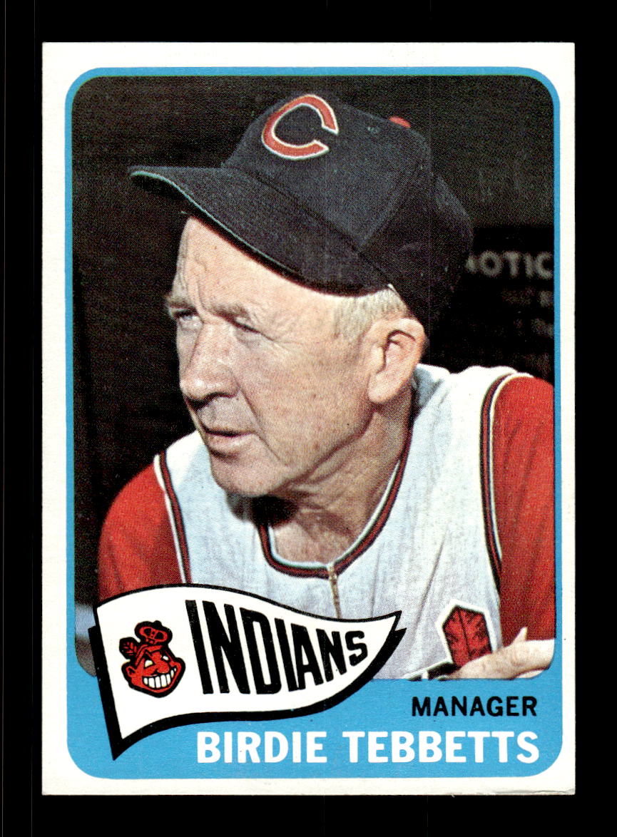 1965 Topps #301 Birdie Tebbetts Cleveland Indians EXMT CS26015556