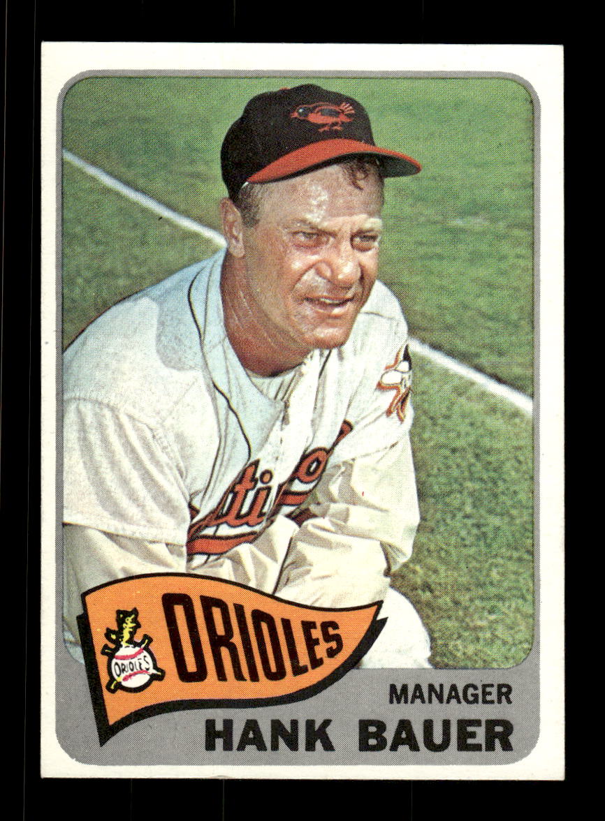 1965 Topps #323 Hank Bauer Baltimore Orioles EXMT CS26015577