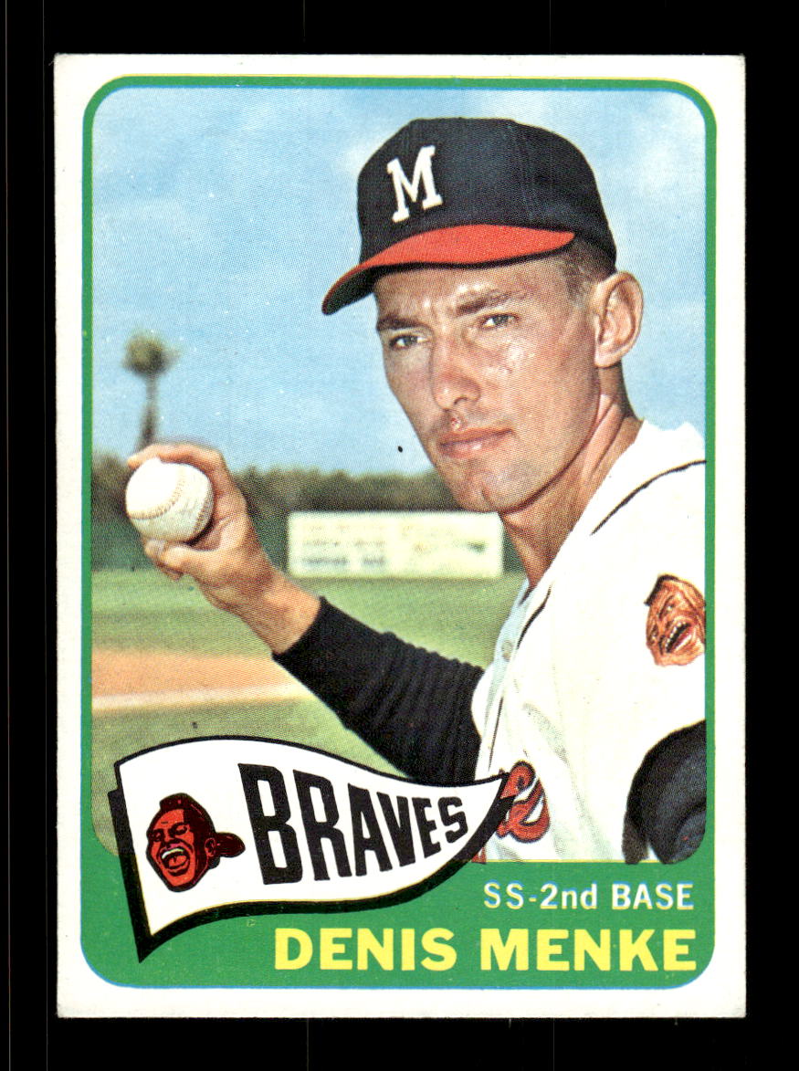 1965 Topps #327 Denis Menke Milwaukee Braves EXMT CS26015580