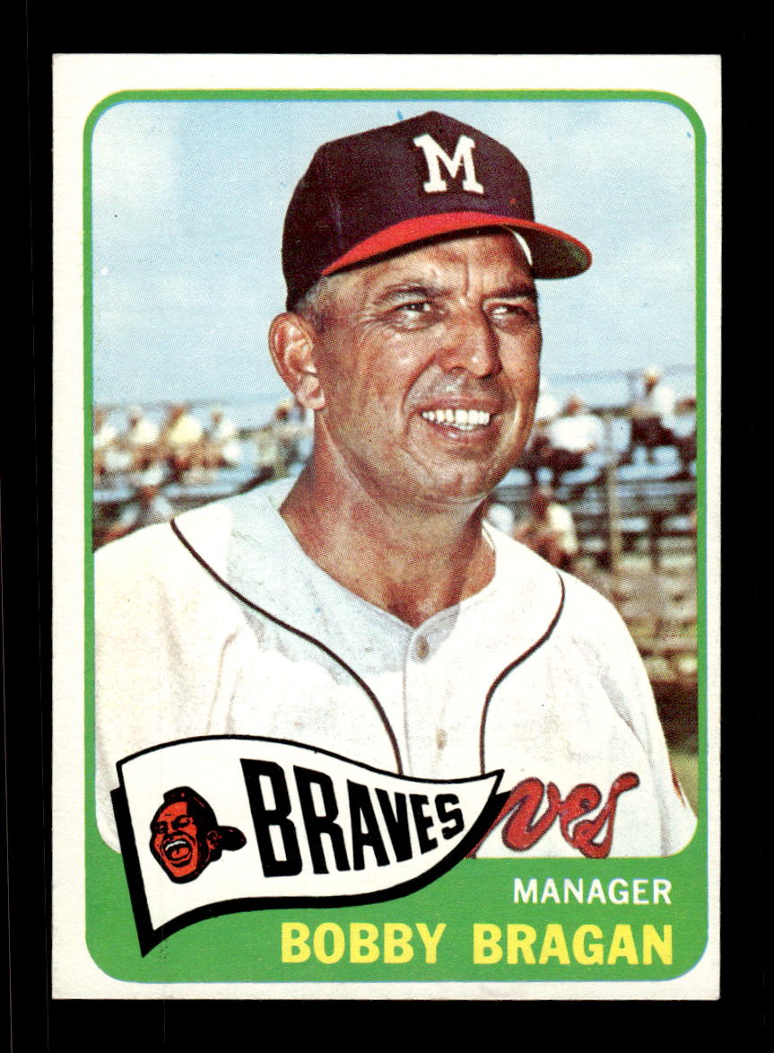 1965 Topps #346 Bobby Bragan Milwaukee Braves EXMT CS26015597