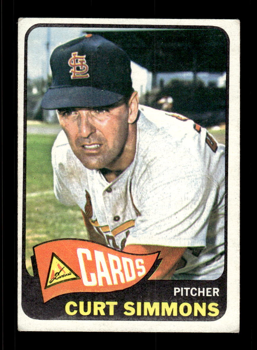 1965 Topps #373 Curt Simmons St. Louis Cardinals VGEX CS26015619