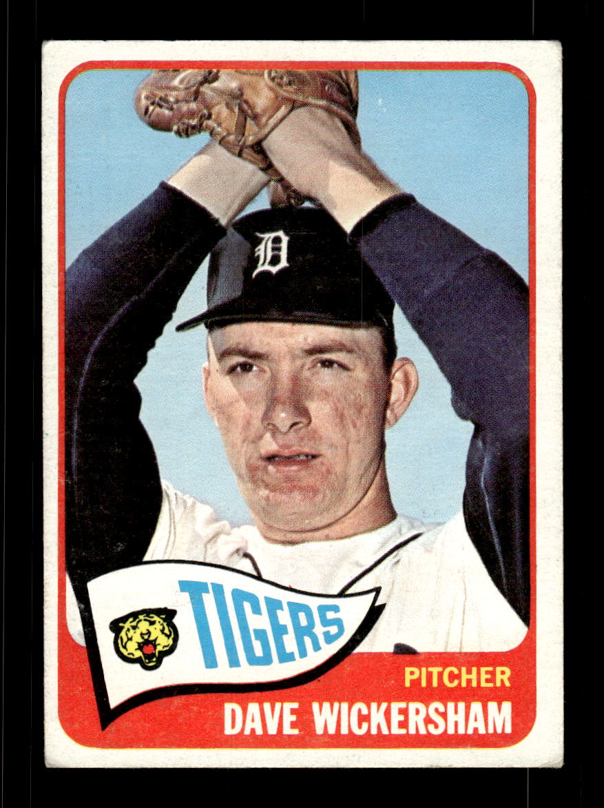 1965 Topps #375 Dave Wickersham Detroit Tigers VGEX CS26015621