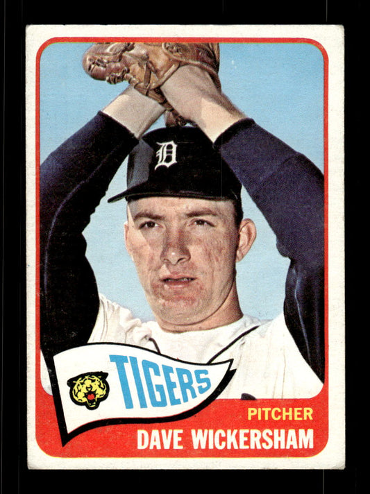 1965 Topps #375 Dave Wickersham Detroit Tigers VGEX CS26015621