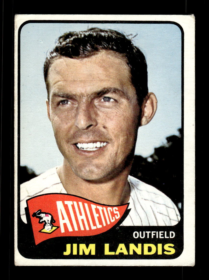 1965 Topps #376 Jim Landis Kansas City Athletics VGEX CS26015622