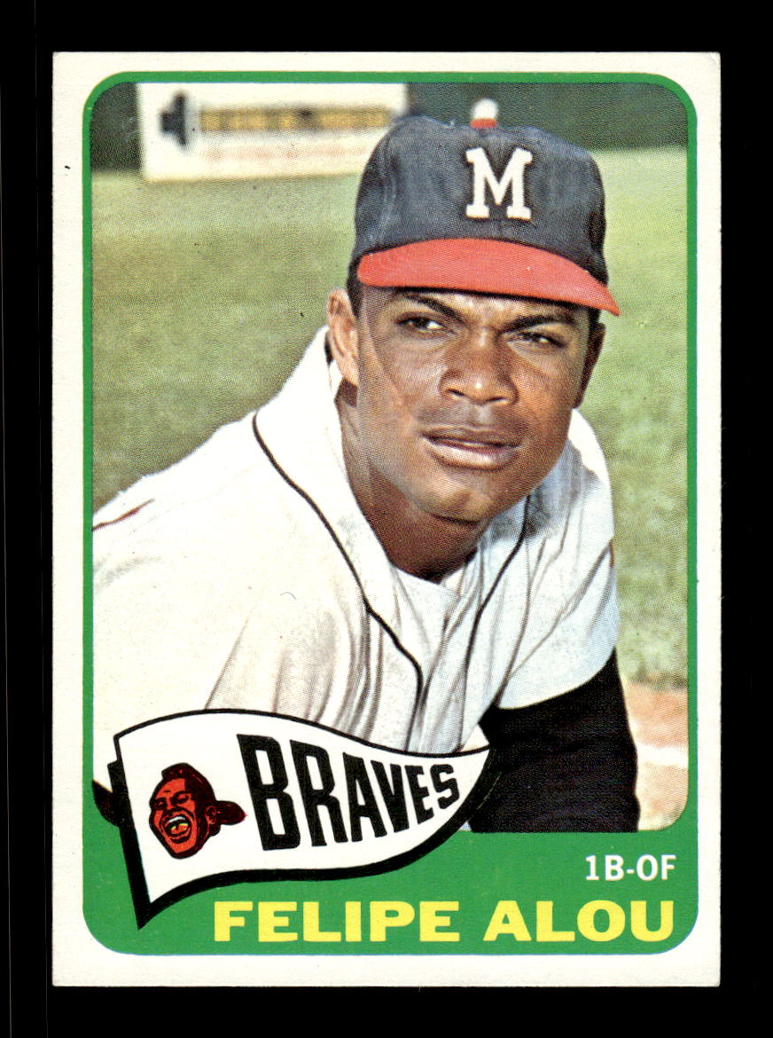 1965 Topps #383 Felipe Alou Milwaukee Braves VGEX CS26015628
