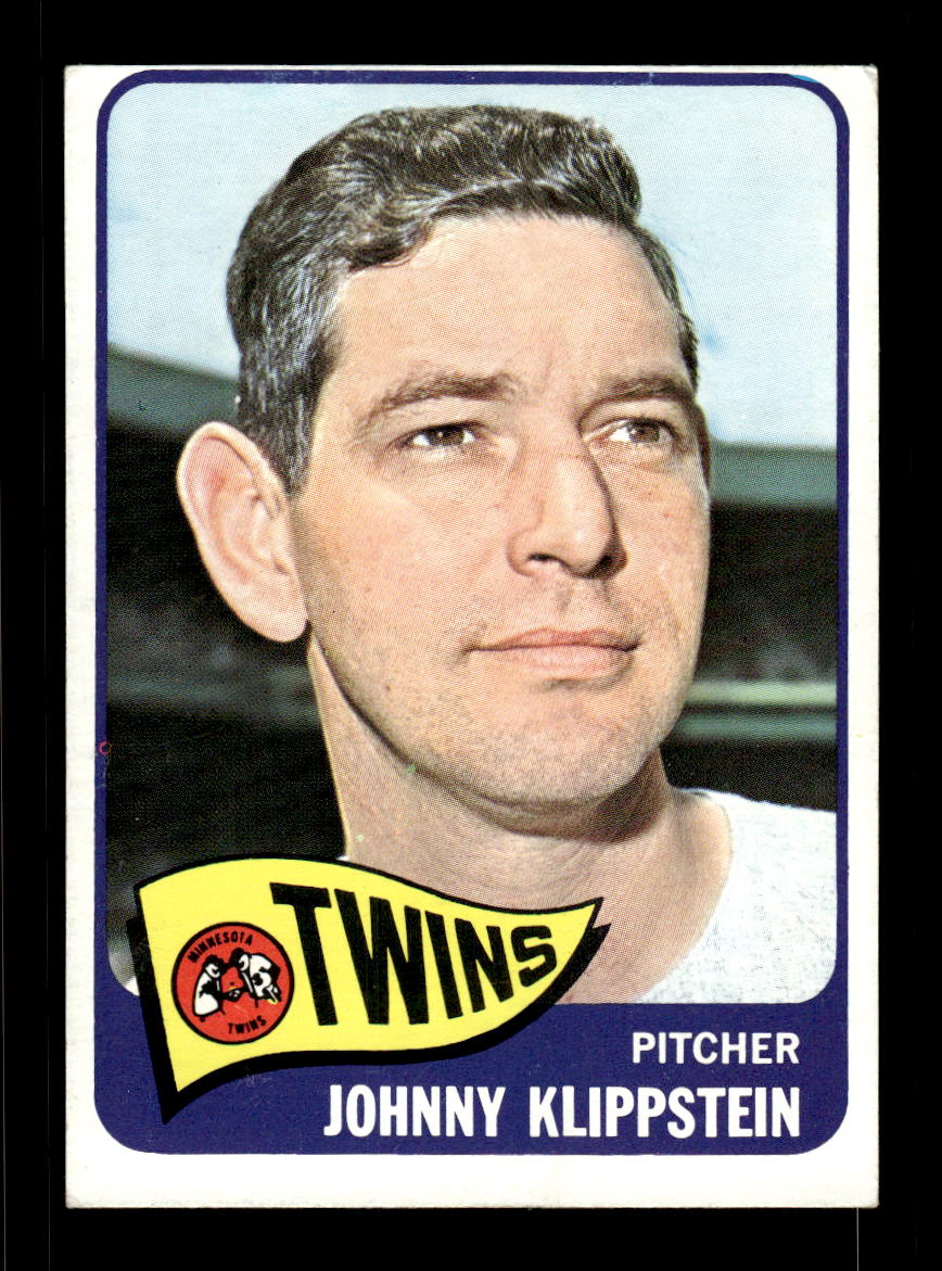 1965 Topps #384 Johnny Klippstein Minnesota Twins VGEX CS26015629