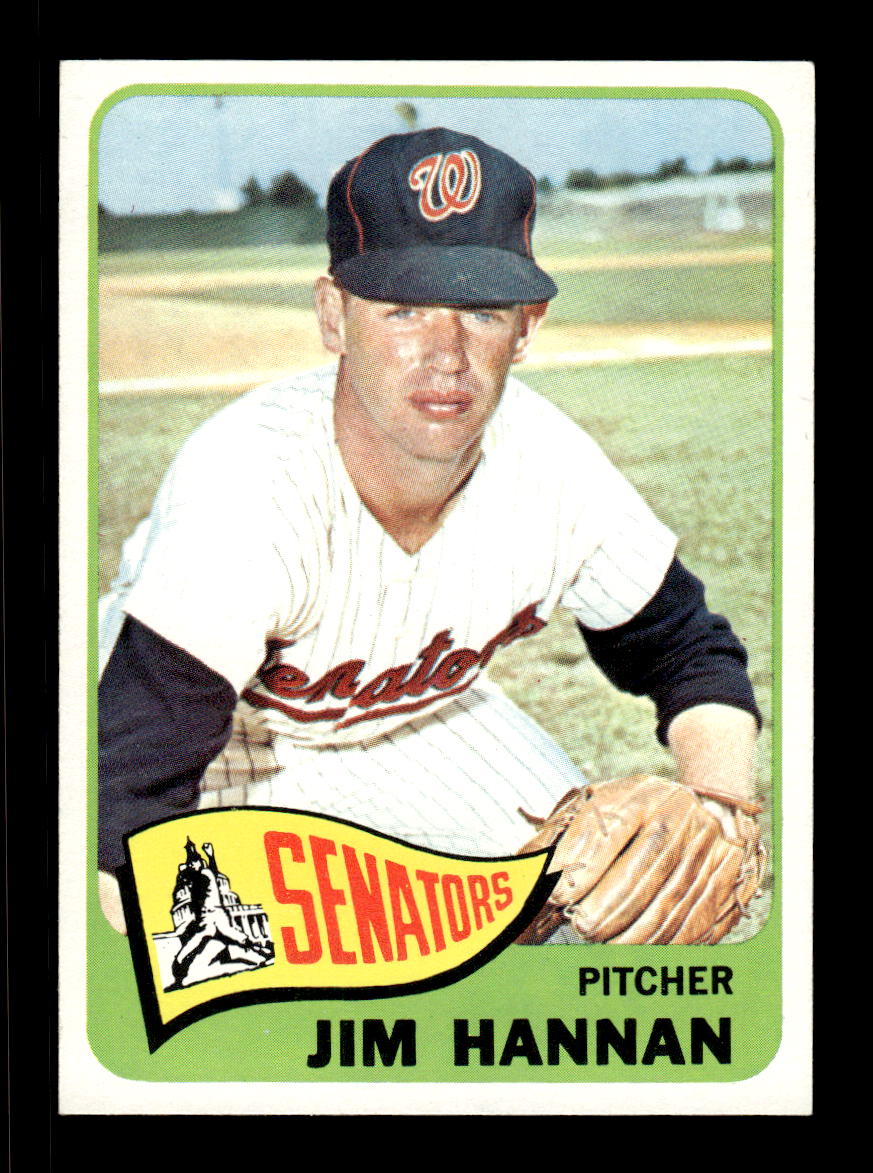 1965 Topps #394 Jim Hannan Washington Senators VGEX CS26015637