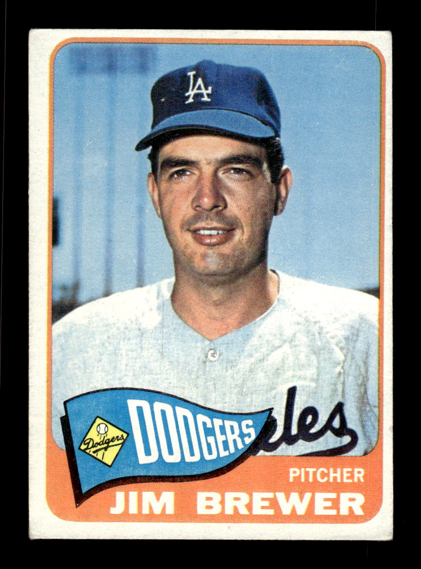 1965 Topps #416 Jim Brewer Los Angeles Dodgers VGEX CS26015656